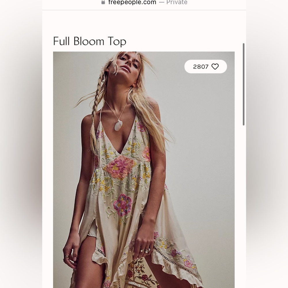 ISO free people full bloom top!!!